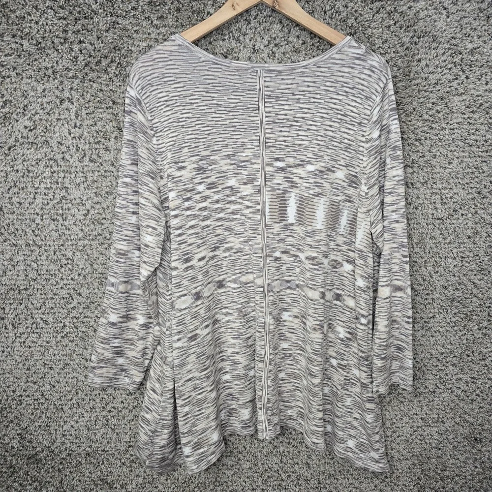 Catherines‎ Top Womens Plus 1X 18/20W Scoop Neck Knit Tunic Rayon Nylon